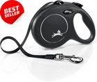 Classic Tape Retractable Dog Lead Black Large 5 Metres