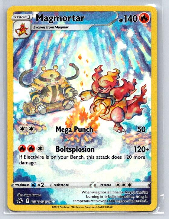 Magmortar GG03/GG70 Holo Crown Zenith Galarian Gallery Pokemon NM