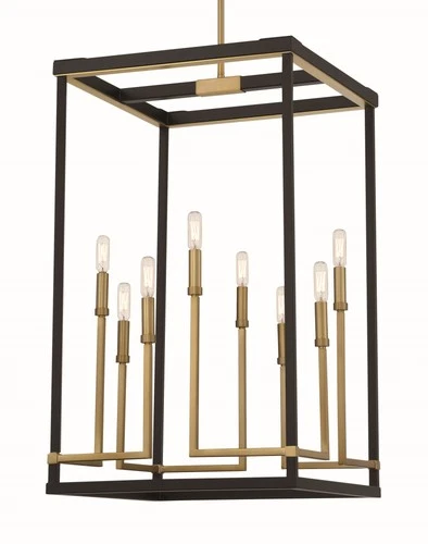 Minka Lavery 2117 Union Estates 8 Light 18"W Multi Light Pendant - Coal / Soft - Picture 9 of 9