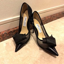 Jimmy Choo Lani Bow Mesh Pumps Size 36.5
