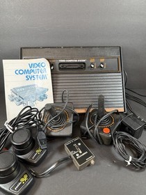 Atari Video Computer System CX-2600A Console w/ Controllers Untested. No Games