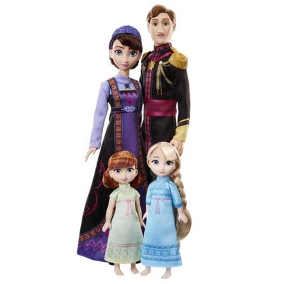 Disney Frozen Royal Family with 4 Dolls Including Toddler Anna and Elsa