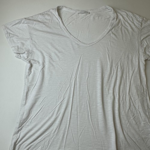Wasabi + Mint Shirt Womens Large White Scoop Neck Lightweight Tee Casual Soft