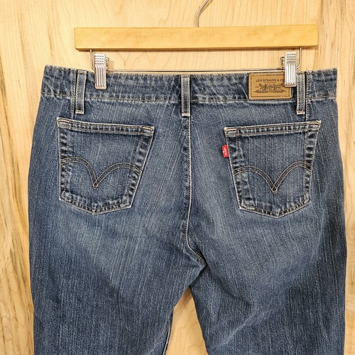Levis Vintage 90er 515 Capri mittlere Waschung Denim Damengröße 12M Schlitzsaum mittlere Leibhöhe - Bild 10 von 17