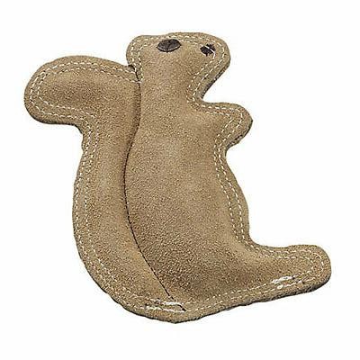 SPOT Ethical Pet Dura-Fused Leather, Small Durable Squirrel Dog Toy - 3 Pack