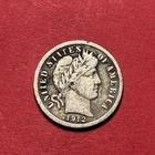 (1) Beautiful Toned Antique 1912-D Barber Dime VF-VERY FINE NICE DETAIL