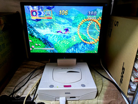 Sega Saturn White Console Power Memory BioHazard  Nights Box Manual