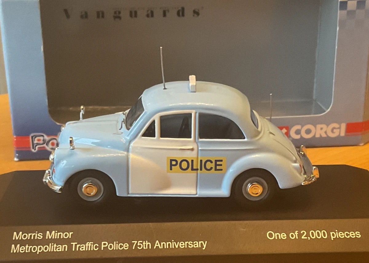 Miniature Vanguards 1/43 Morris Minor Police De Londres - VA05806 - 75e Anniversaire