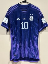2022 Argentina Authentic Player Version Away Jersey #10 Messi Large World Cup