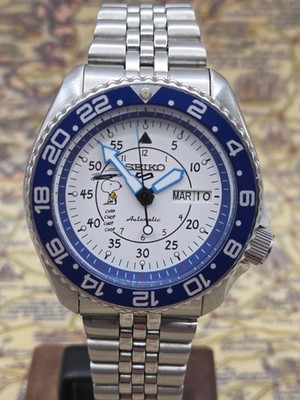 Seiko Herren Automatikuhr modifiziert SNOOPY 21J Scuba Divers ca.November 2003
