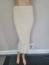 St John Ecru Off White Long Skirt