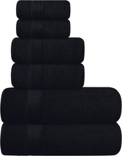 Ultra Soft 6 Pack Cotton Towel Set Contains 2 Bath Towels 28x55 inch