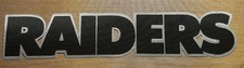HUGE RAIDERS IRON-ON PATCH - 2.18" x 10.5"  MANY COLORS AVAILABLE!!