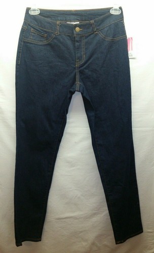 Women's Bobbie Brooks 3X Solid Dark Blue Denim Stretch Jeans Back Pockets NWT - Picture 2 of 6