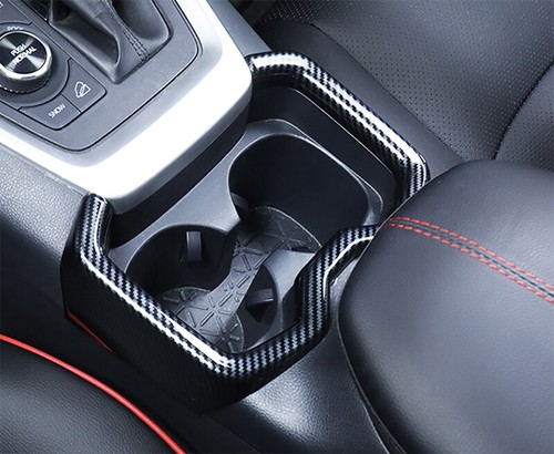 Carbon Fiber Front Water Cup Frame Molding Trim Cover For Toyota RAV4 2019-2022 - Picture 2 of 7