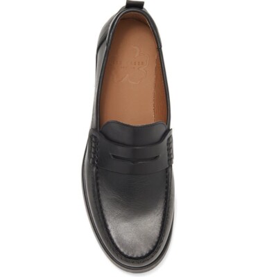 Ted Baker London 13M BLACK Alffie Leather Saddle Loafer 