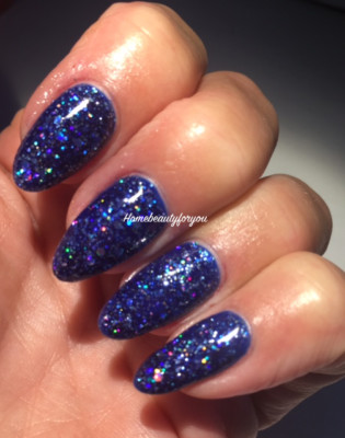 BLUESKY GEL NAIL POLISH BLUE GLITTER DIAMOND STORM BLZ13 UV LED