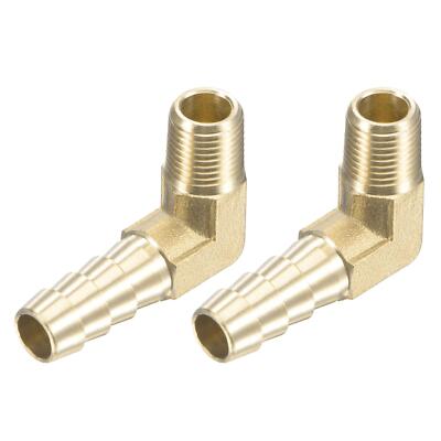 2 x Schlauchstutzen Ellbogen Schlauchanschluss 5/16'' x 1/8 NPT Außengewinde