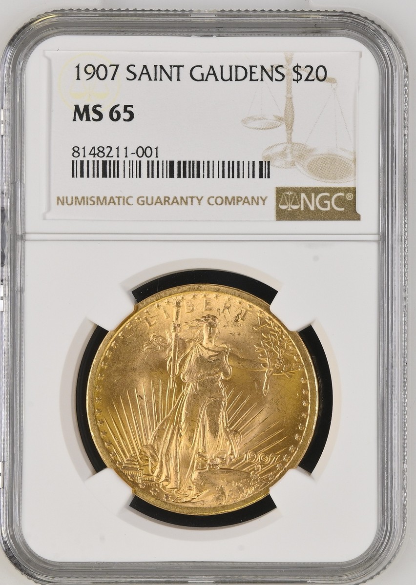 lllikealemonnnGRATEFUL DEAD【The Golde 1907 P $20 Gold Double Eagles Saint Gaudens NGC MS-65 SAINT