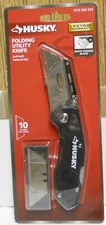 Husky 1010008593 Folding Utility Knife  QUICK-CHANGE BLADE 10 Blades Included
