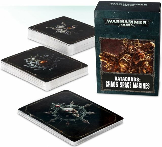 Chaos Space Marines Datacards Warhammer 40k Games Workshop for sale online 