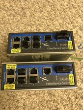 LOT of 2. Krones EDS-308-M-SC Ethernet Device Ethernet Switch-USED
