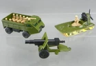 Vintage 1970's Matchbox Lesney Personnel Carrier Swamp Rat Field Gun Army Lot VG