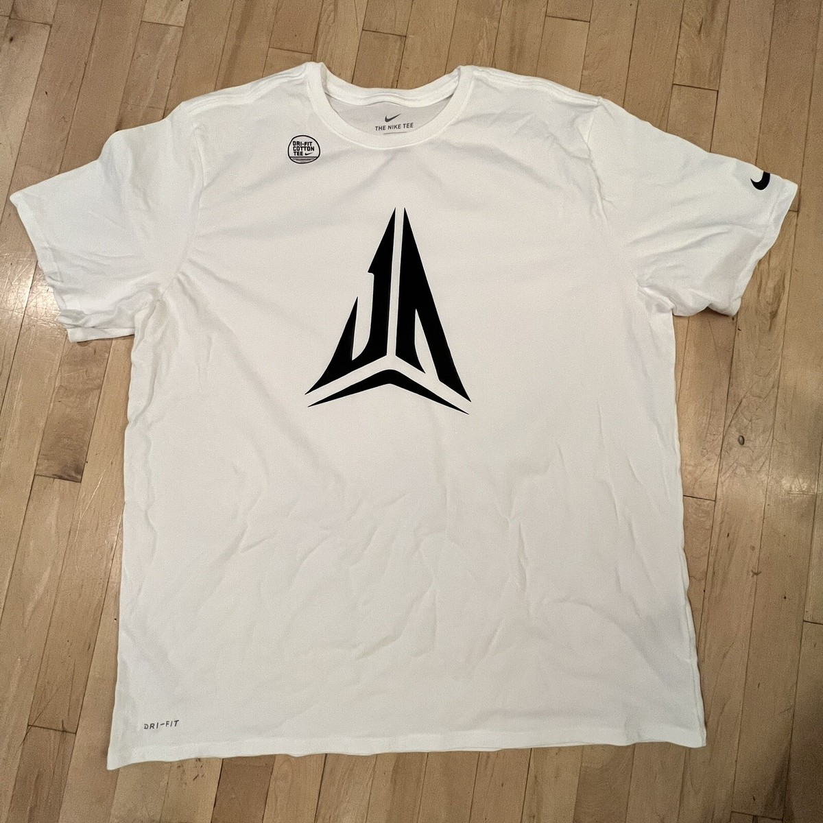 Nike Ja Morant White Logo Memphis Grizzlies T Shirt Men's 3XL