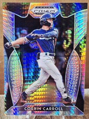 2019 Panini Prizm Draft Corbin Carroll Hyper 1/75 #53 Jersey Number Match SP