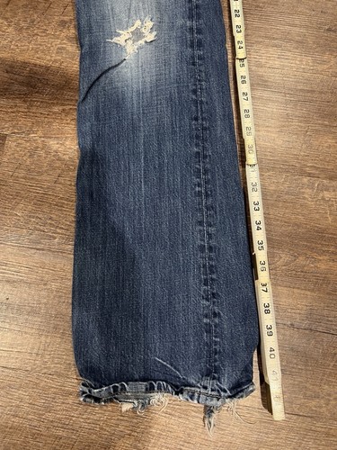 Jeans Hollister California 1922 Button Fly para hombre 32" x 34" usados - Imagen 7 de 12