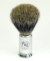Nts-solingen Shaving Brush Badger Hair Silver-pointed Metal Grip Chrome Matte 20 Nts-solingen Shaving Brush Badger Hair Silver-pointed Metal Grip Chrome Matte 20