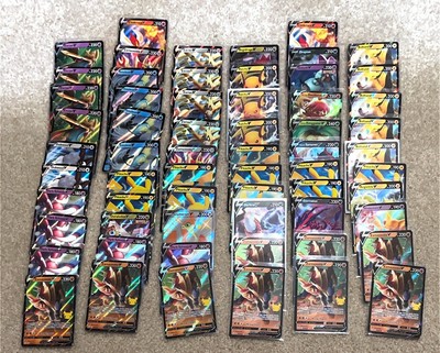 Pokémon Card Bulk V Lot Collectible Card Game 62x PIKACHU