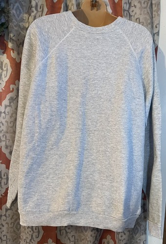 Tultex Men Or Women Sweater Grey Size XL Horse, Dogs, Snowman Graphic Logo - Picture 3 of 4