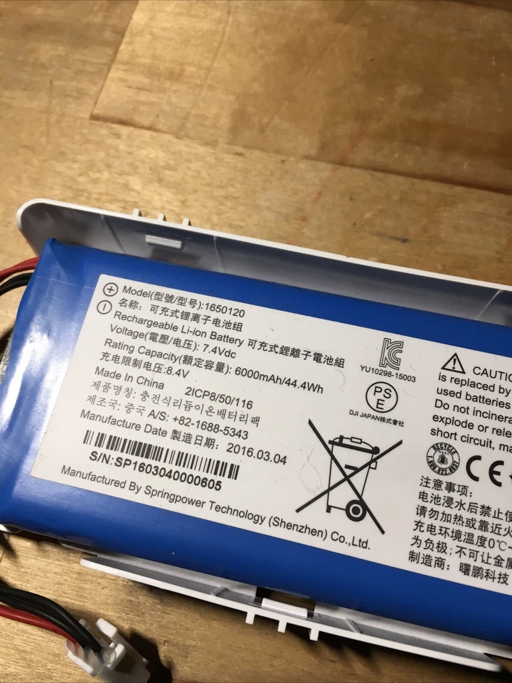 Batería de 6000 mAh para control remoto DJI Phantom 3S/3P/4/4 Adv/4 Pro Inspire 1 Foto 2 de 4