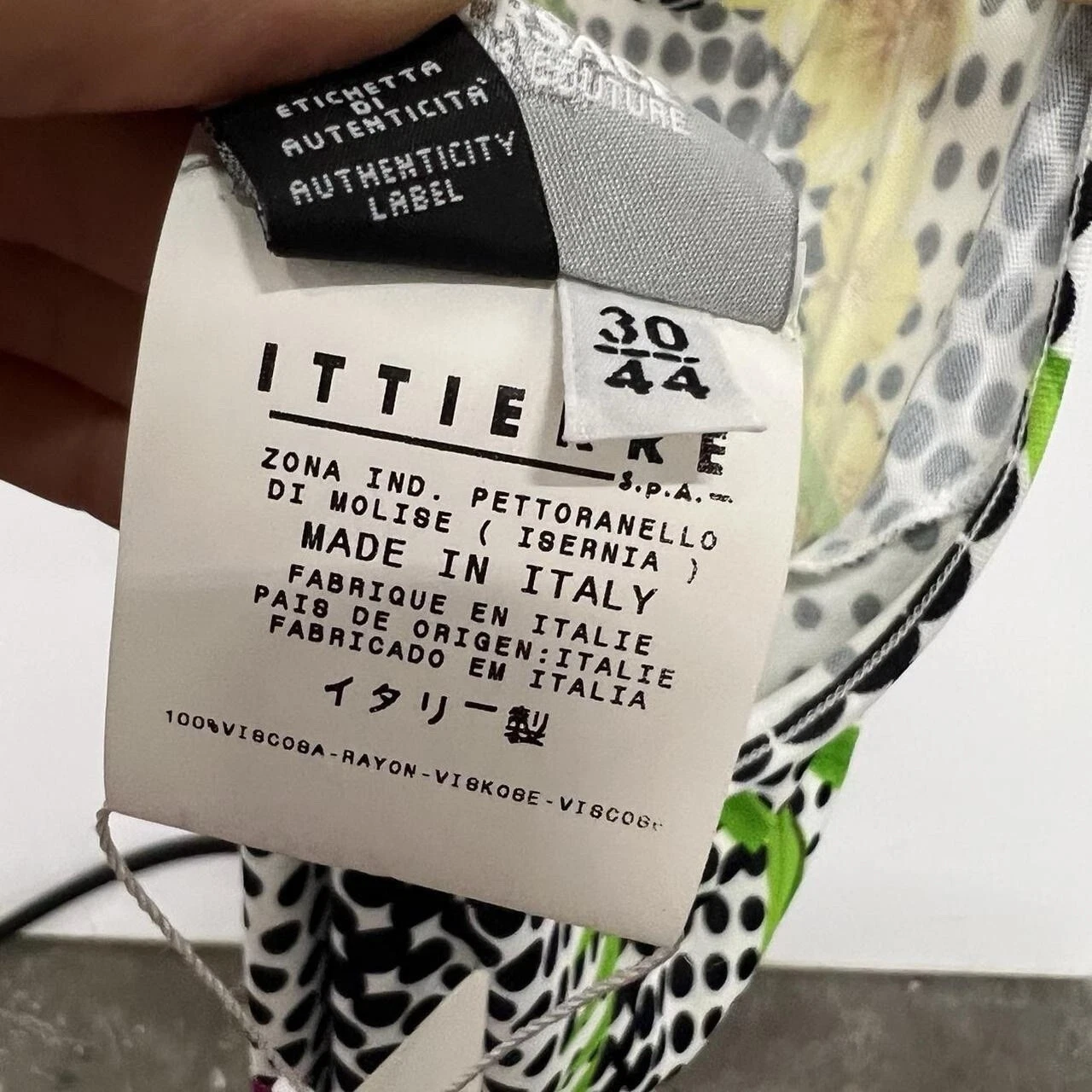 Mini abito Versace Jeans Couture anni 90 arte ottica con ferretto taglia small media