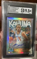 2022-23 Bowman University Chrome Amari Bailey Big Kahuna AUTO RC /150 SGC 9.5