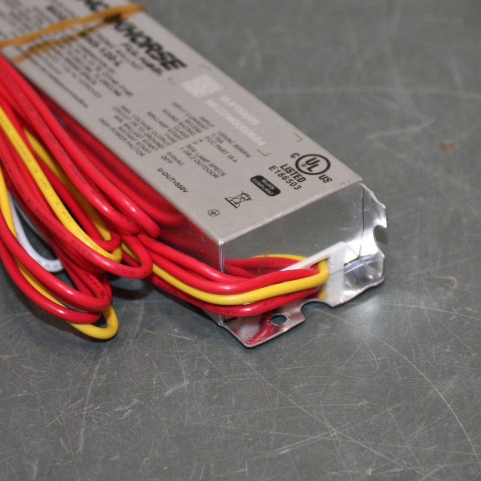 (4) Fulham Workhorse Fluorescent Ballasts WH5120L, 120V AC, for T5 T8