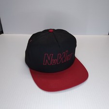 Nu Way Black Red K-Products Baseball Cap Hat Adjustable Snap Back Made in USA