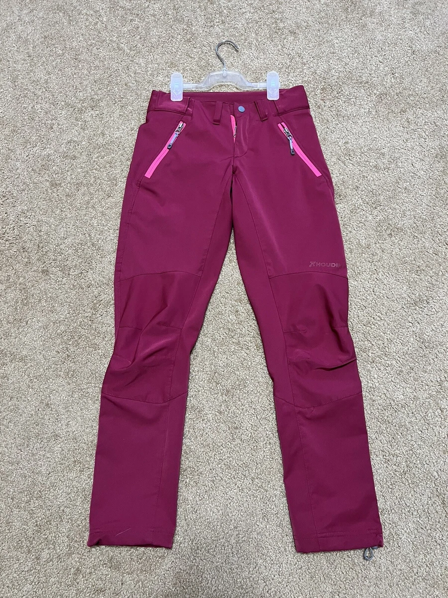 Houdini Motion Soft shell Trekking Women s Pink Color Pants Sz XXS