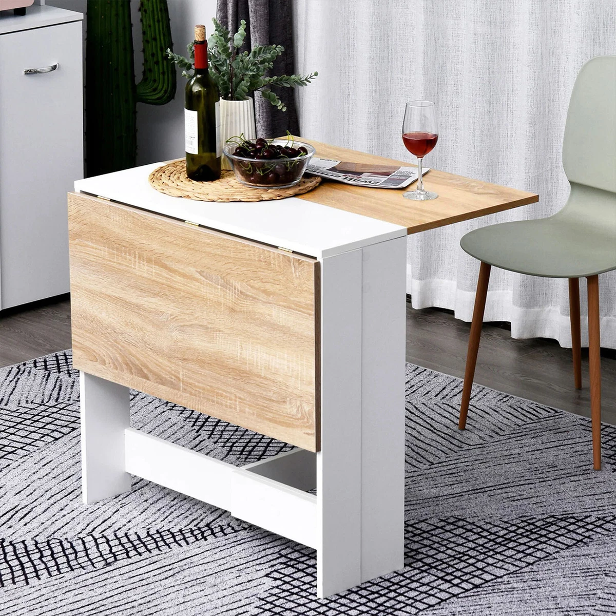 Space saving 2024 folding dining table