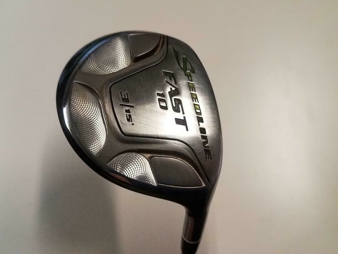 Adams Speedline Fast 10 15° 3 Wood Regular Graphite Shaft Golf Pride Grip Adams Speedline Fast 10 15° 3 Wood Regular Graphite Shaft Golf Pride Grip