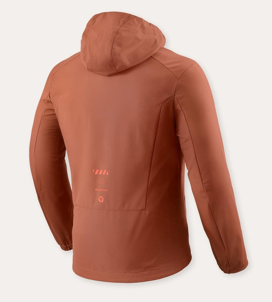GIACCA LEGGERA CASUAL REV'IT JERRY SOFTSHELL ANTIVENTO BORGOGNA RED TG L - Immagine 2 di 2