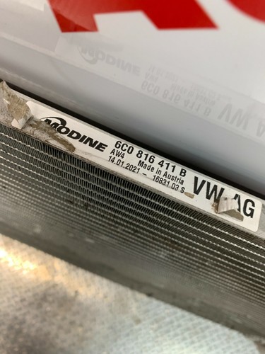 2021 SKODA FABIA AIRCON RADIATOR 6C0 816 411 B 1.0 PETROL SEE SHOP FOR PARTS A/C - Picture 3 of 9