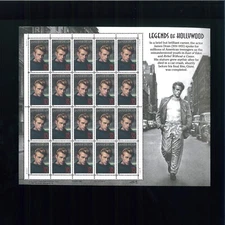 United States 32¢ Hollywood James Dean Postage Stamp #3082 MNH Full Sheet