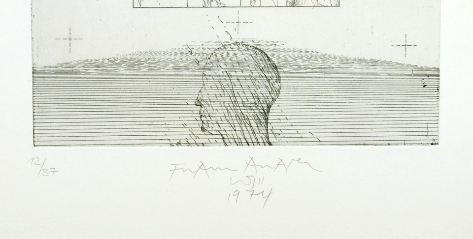 "Regen", 1974. Radierung Franz Anatol WYSS (*1940 SUI), handsigniert - Bild 3 von 3
