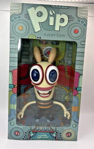 Gary Baseman 2002 Pip + Norton Figurine NEW Factory Sealed Comic Strip VTG