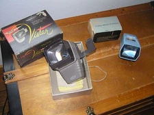 Vintage Lot of 2 Guild Vistar Semi-Automatic 35 mm Viewer Adams Color Slide View