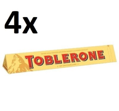 4 x HUGE Toblerone Swiss Milk Chocolate, Bg Bar of Сhocolate - 360g (12.7oz)