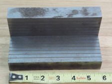 VINTAGE  LARGE MAGNETIC angle plate setup brass steel layered milling lathe #2