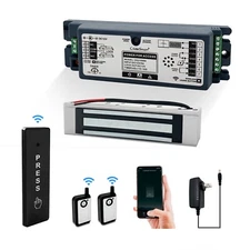 Wi-Fi Access Control 380lb Holding Force Magnetic Door Lock  with smart control